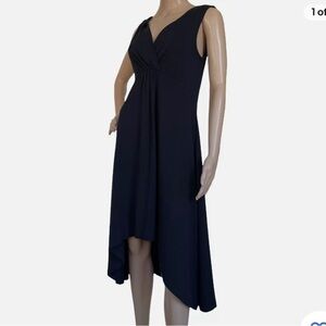 MOD O DOC Black Cotton Blend High Low Sun Dress